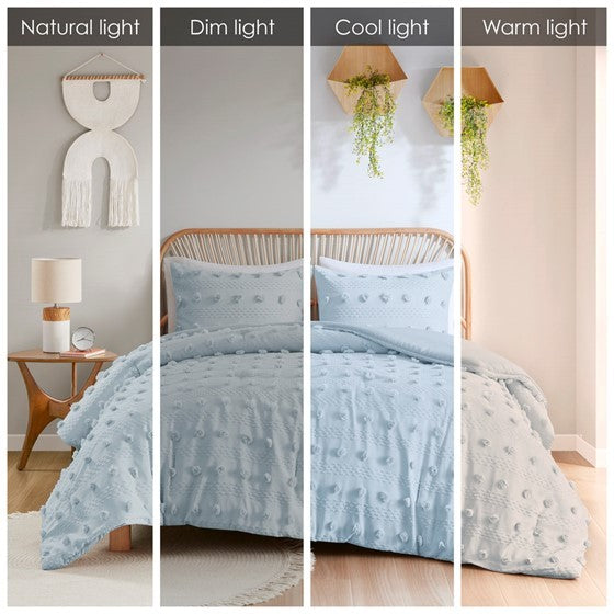 King/Cal King Clip Jacquard Comforter Set Media 7