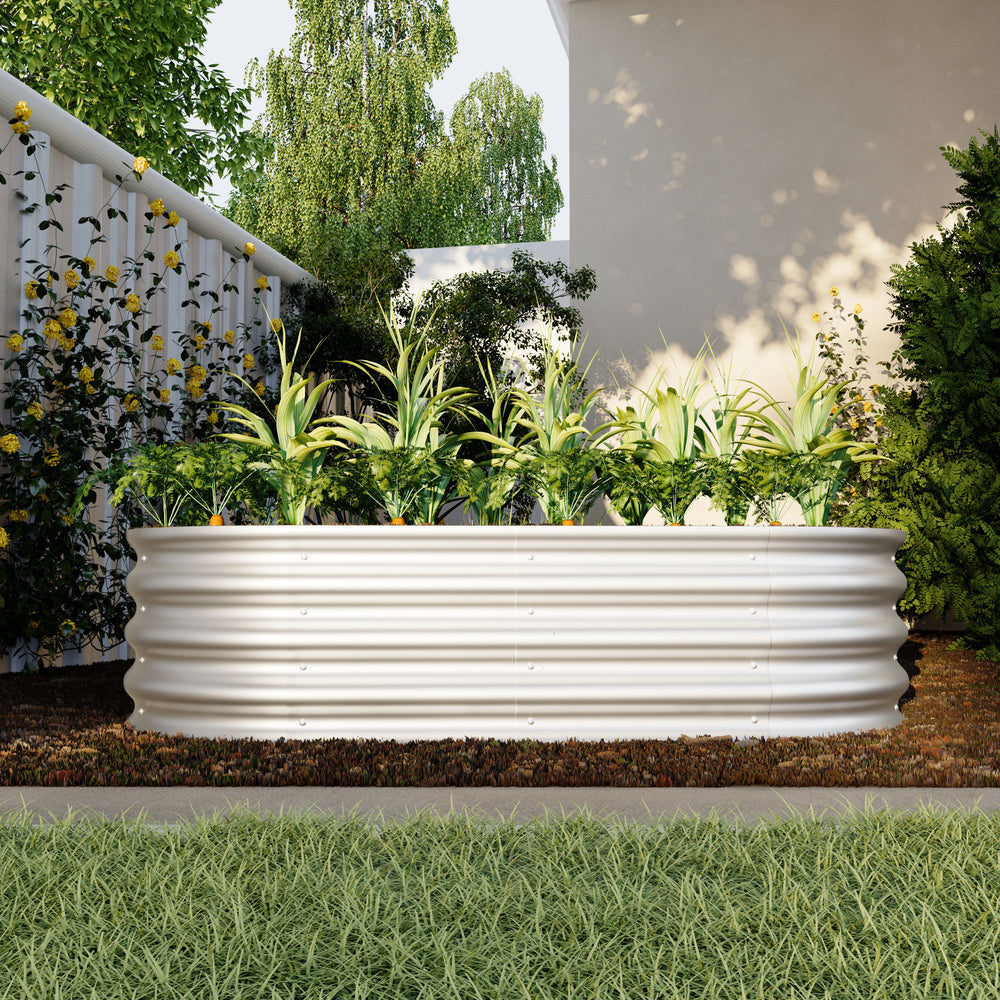 Galvanized Raised Garden Bed Kit for Vegetables, Flowers & Herbs, Rust-Resistant, Easy Assembly Media 5
