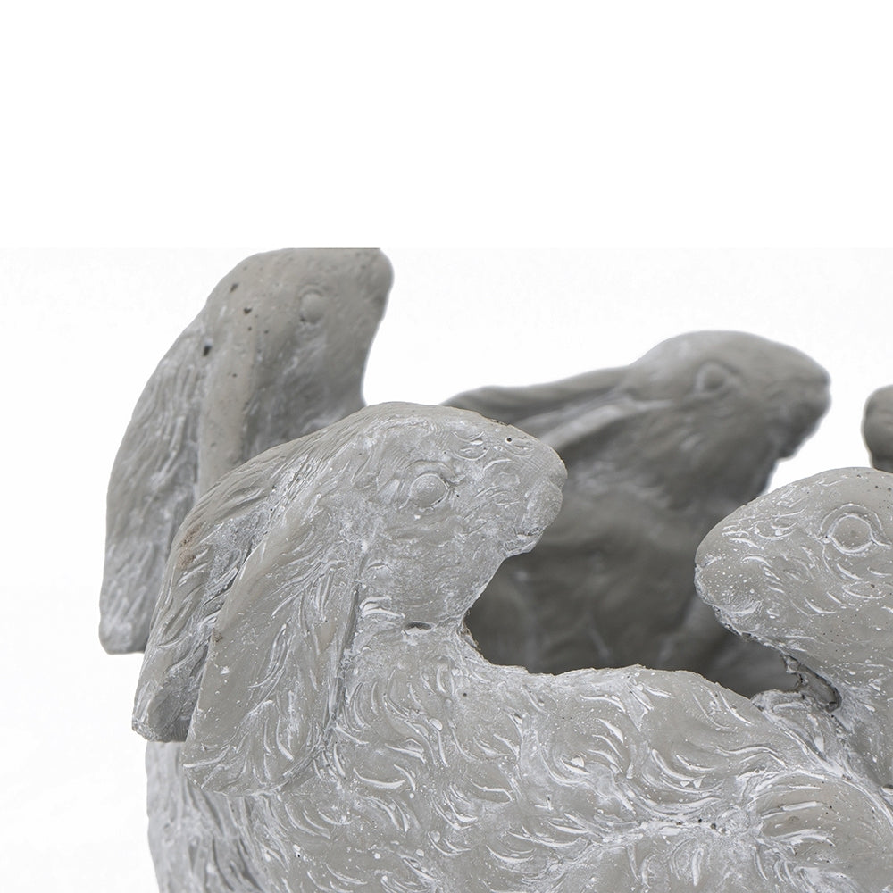 10x8x6.5' 5 Bunny Cement Planter Media 6