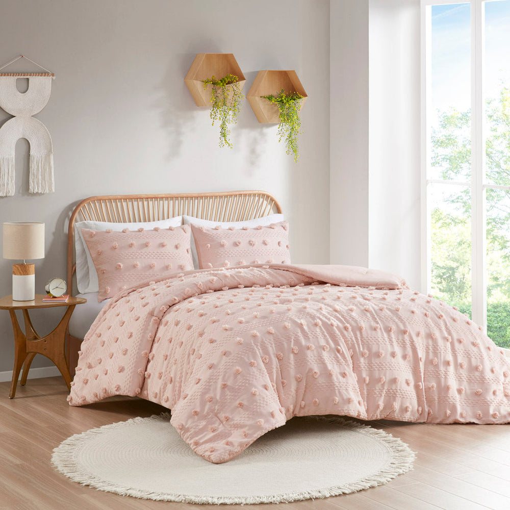 Full/Queen Clip Jacquard Comforter Set Media 1