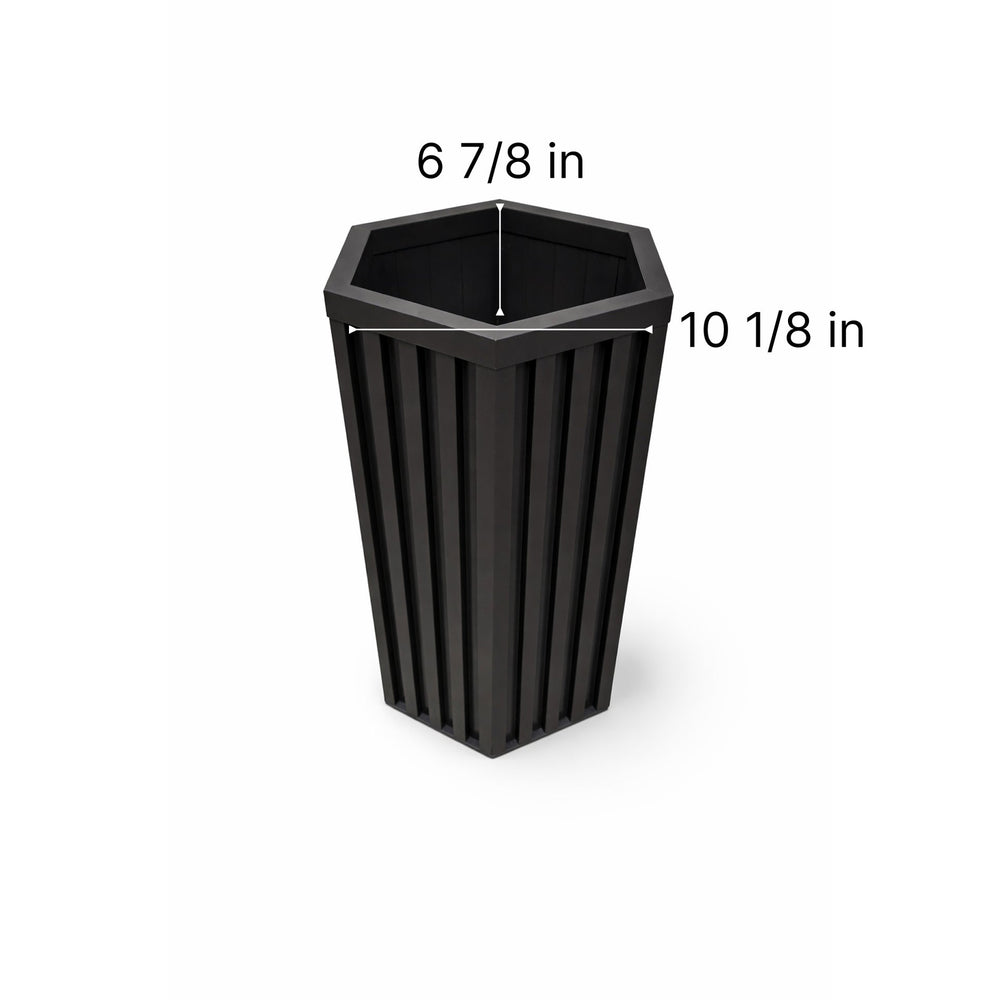 Hexagon Column Planter MD - Dark Bronze Media 2