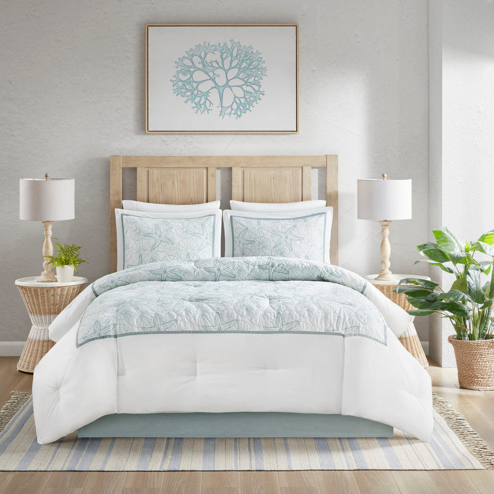 Comforter Set White Cal King Media 19