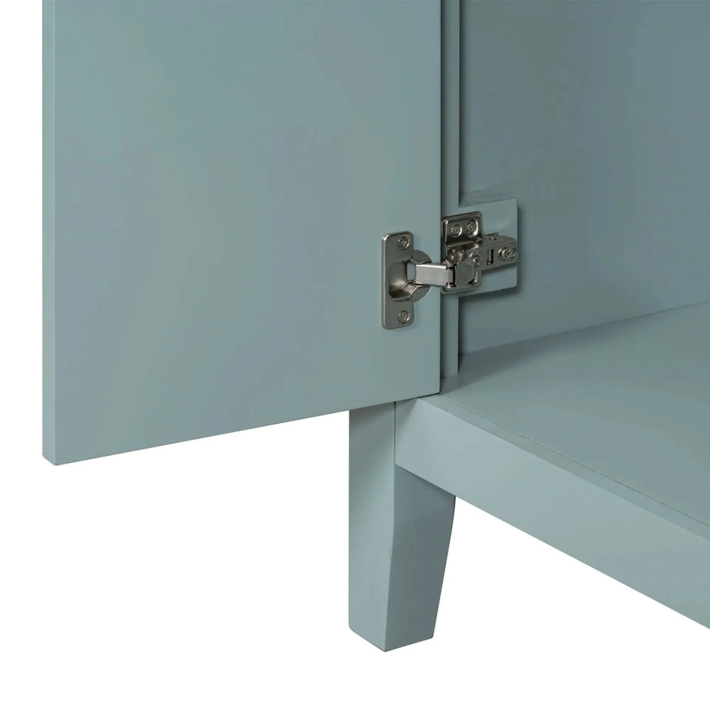Bathroom Vanity Solid Wood With Sink Green 36 Inch Wide Cabinet Storage Media 17