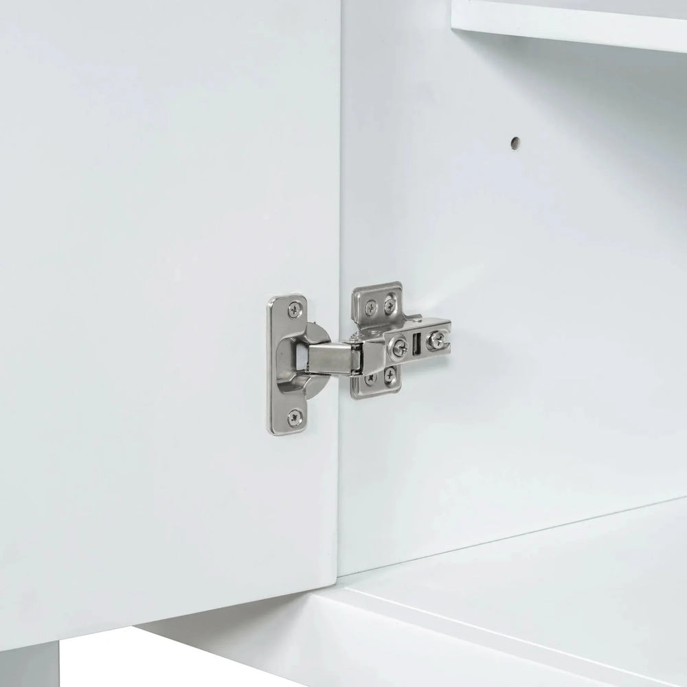 Bathroom Vanity With Sink 36 Inch Solid Wood White Cabinet & Drawers Media 35