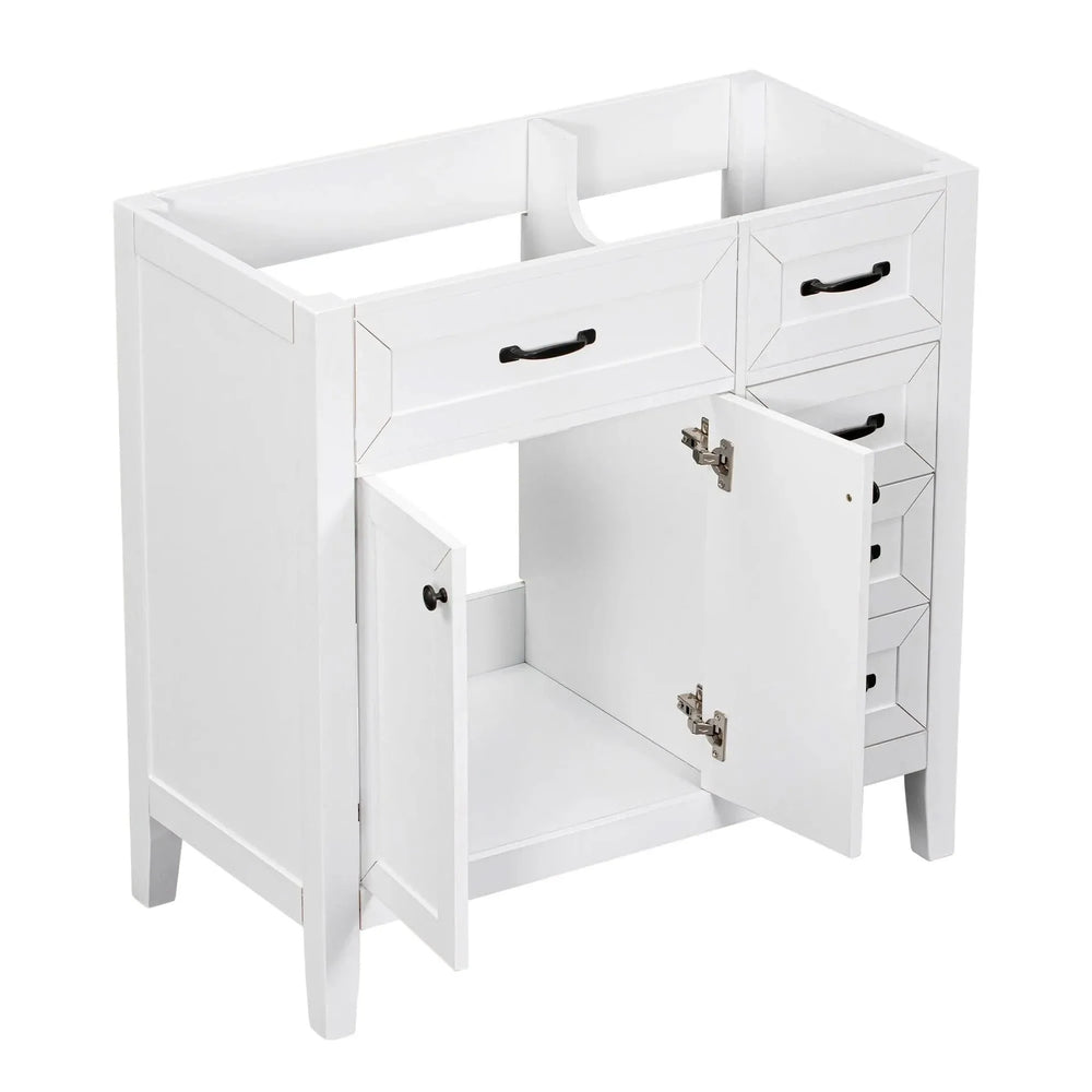 Bathroom Vanity Base 36 Inch Solid Wood With Drawers Cabinet Base Media 14