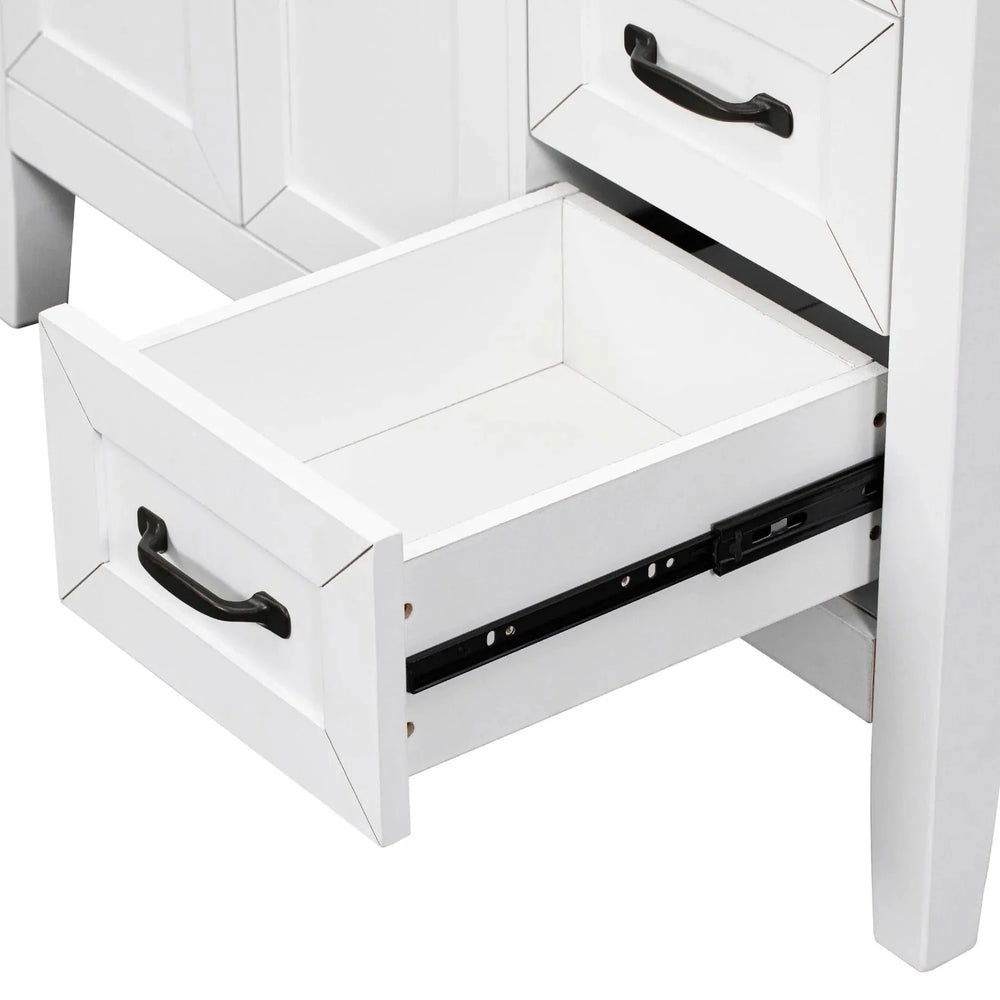 Bathroom Vanity Base 36 Inch Solid Wood With Drawers Cabinet Base Media 16