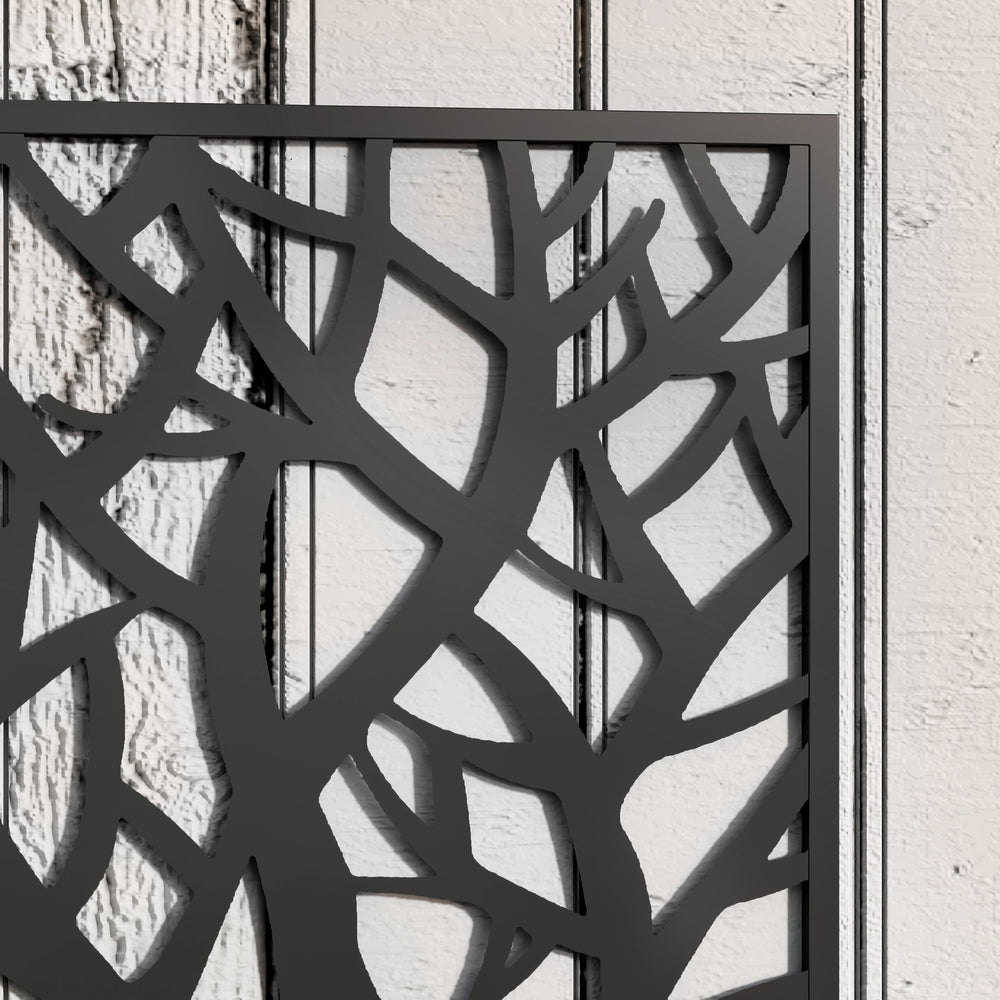 Outsunny Metal Raised Garden Bed with Trellis, Freestanding or Wall Mounted Raised Flower Bed with Privacy Panel for Garden, Patio, Balcony Media 3
