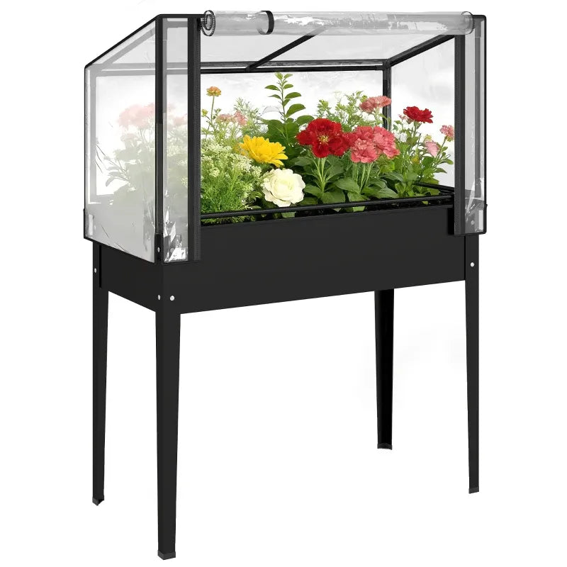 Spacious Raised Garden Bed,Flower Boxs,Elevated Plant Boxs Media 7