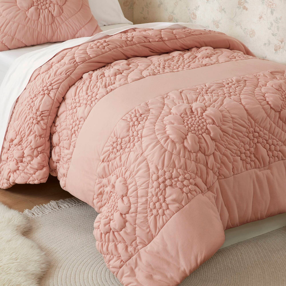 2-Piece Twin Comforter Set,Pink Media 7