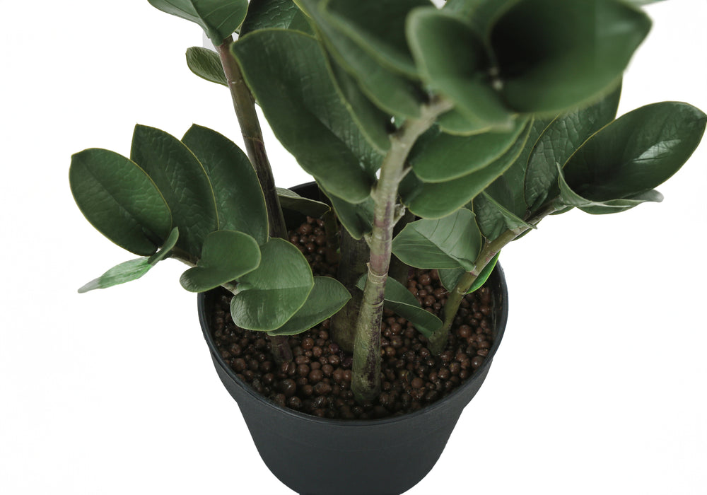Artificial Plant, 29' Tall, Zz Tree, Indoor, Faux, Fake, Floor, Greenery, Potted, Real Touch, Decorative, Green Leaves, Black Pot Media 4