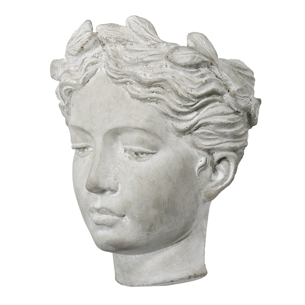6.7x5.5x8.7' Visage Cement Wall Planter Wall Vase, Small Media 5