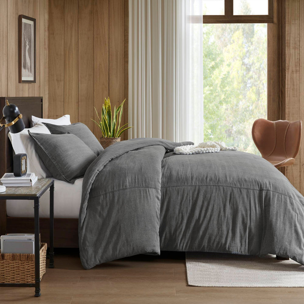 3PCS Full/Queen Twill Washed Duvet Set Media 20