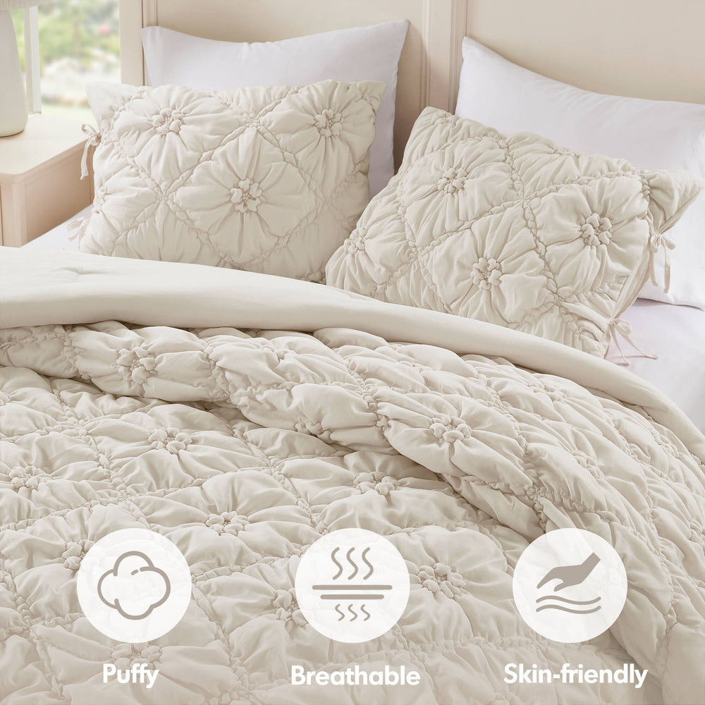 3PCS Full/Queen Comforter Set Media 10