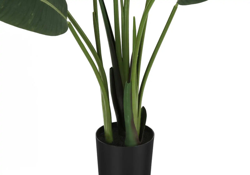 Artificial Plant, 60' Tall, Bird Of Paradise Tree, Indoor, Faux, Fake, Floor, Greenery, Potted, Decorative, Green Leaves, Black Pot