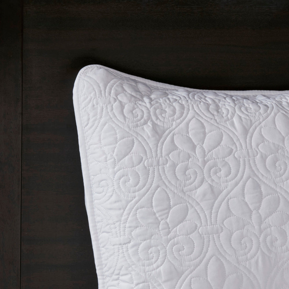 Reversible Bedspread Set White Twin Media 4