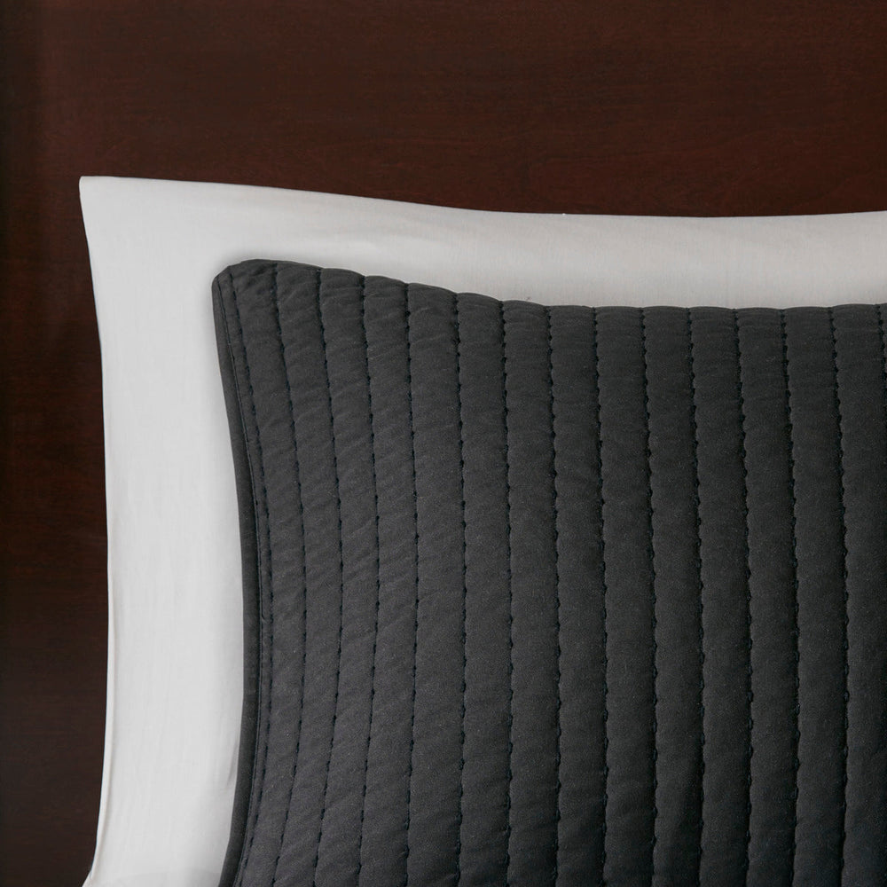 3 Piece Quilt Set Black King/Cal King Media 7