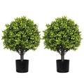 22in Artificial Boxwood Topiary Ball Trees in Pots for Indoor Outdoor Home Garden Decor 2pcs/set W2945P359771 Default   DTY Store