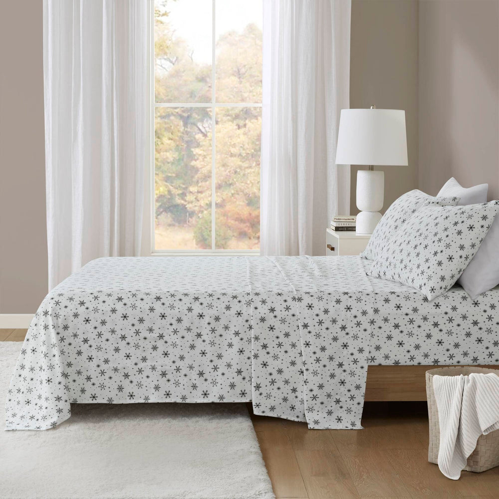 4 PCS Full Sheet Set Black Snowflakes Media 12