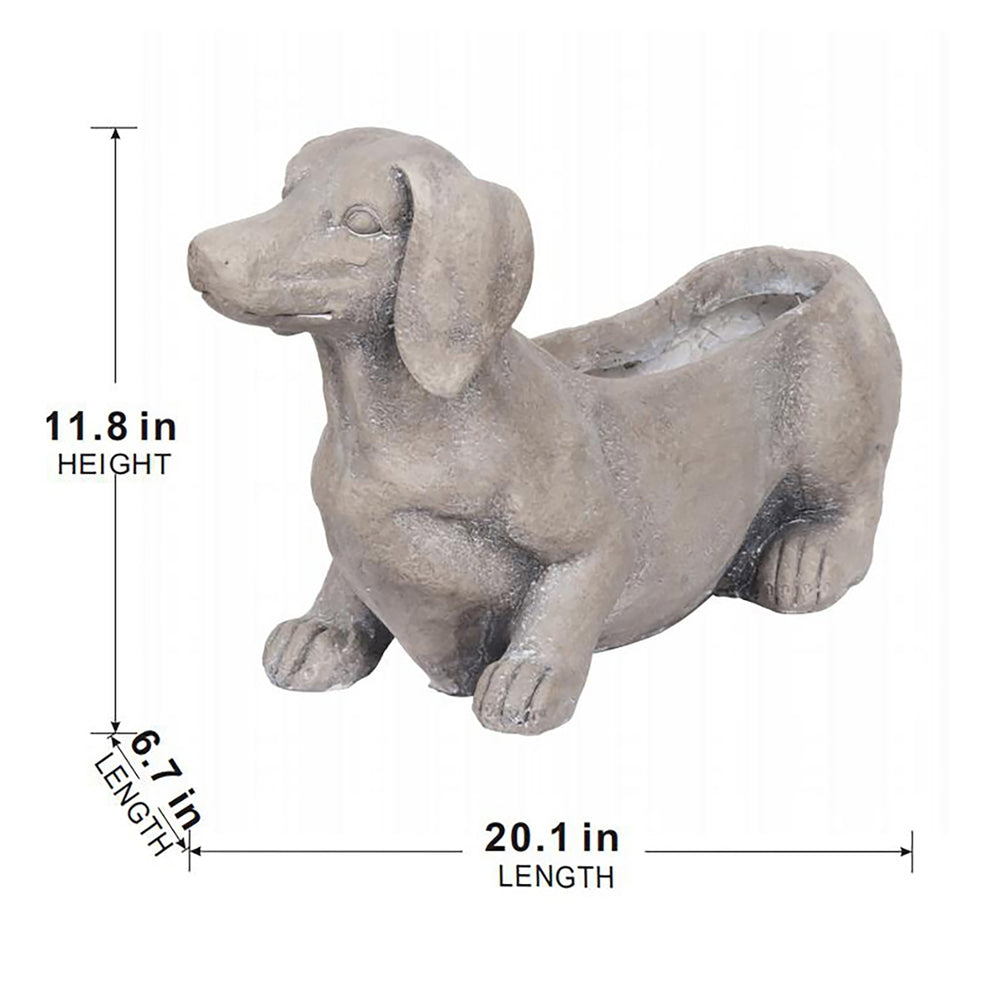 20.1x6.7x11.8' Manon Dog Planter Garden Decor Media 6