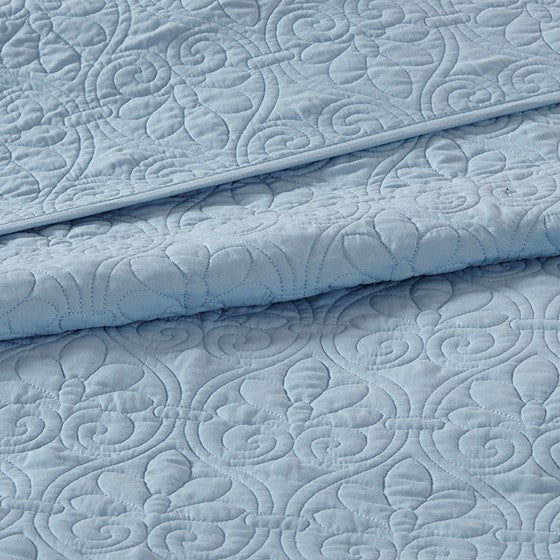 Reversible Quilt Set Blue Full/Queen Media 6