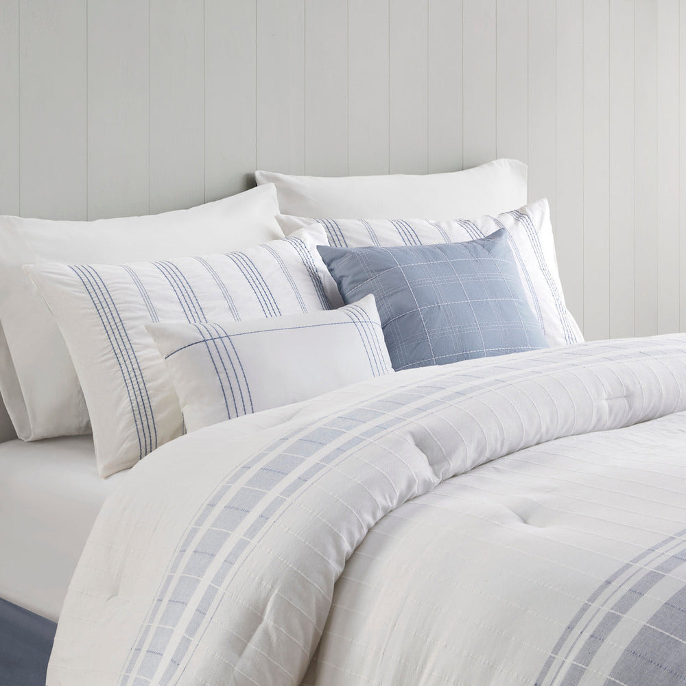 6 Piece Cotton Jacquard Oversized Comforter Set-King Media 7