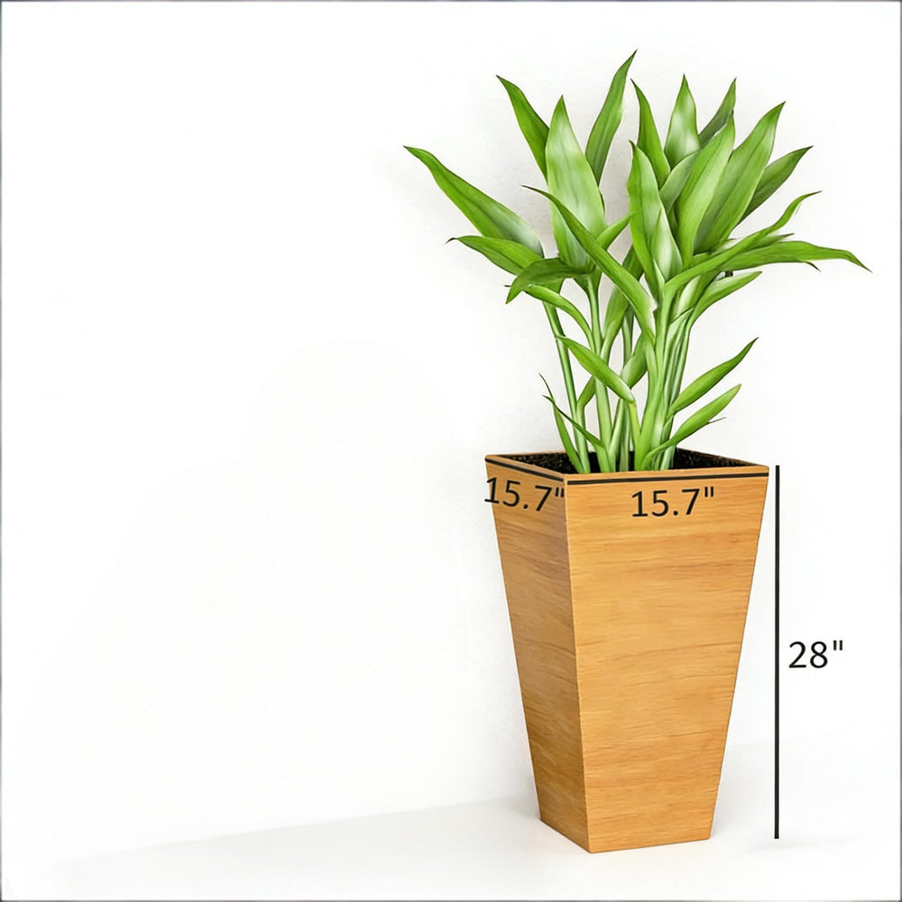 Classic Planter,Outdoor Planter,Set of 3 Tall Planters Media 2