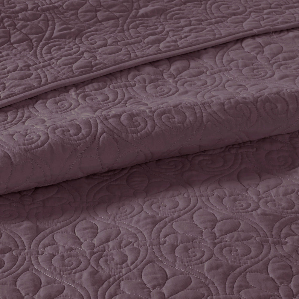 Reversible Quilt Set Purple King/Cal King Media 2