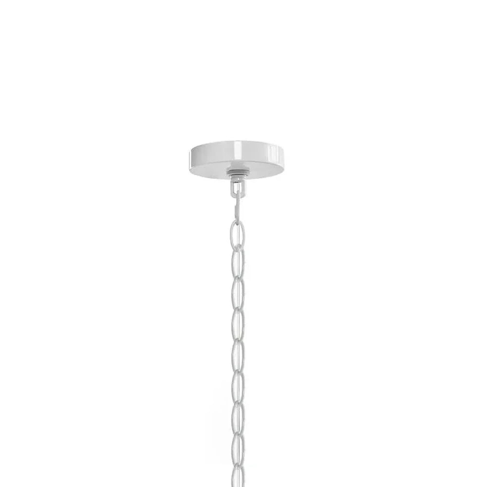 Chandelier 4-Light Glass Drum Shade Mid-Century Living Room Lighting Media 5
