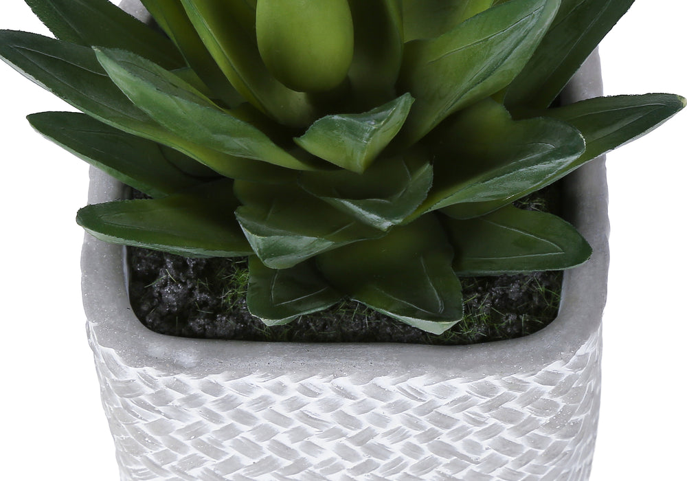Artificial Plant, Set Of 2, 8' Tall, Succulent, Table, Grey Cement Pots, Contemporary, Modern Media 5
