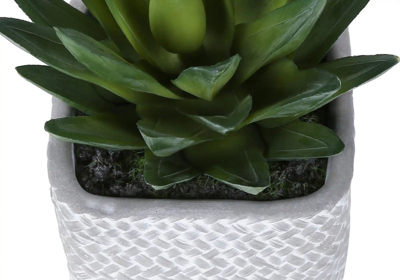 Artificial Plant, Set Of 2, 8' Tall, Succulent, Table, Grey Cement Pots, Contemporary, Modern