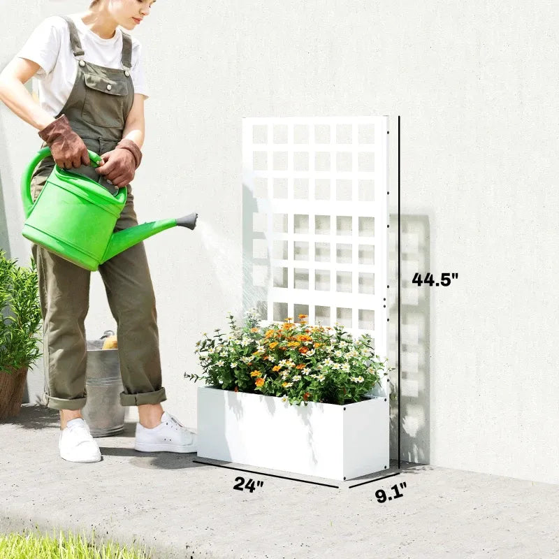 Stylish Planter Box,Raised Garden Bed,Vegetable Box Media 3