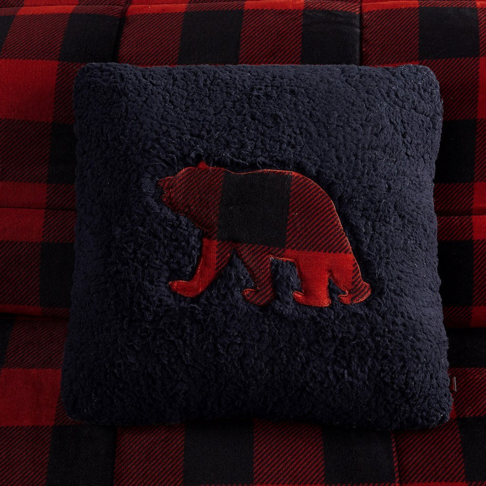 Full/Queen Plush to Sherpa Down Alternative Comforter Set Media 5