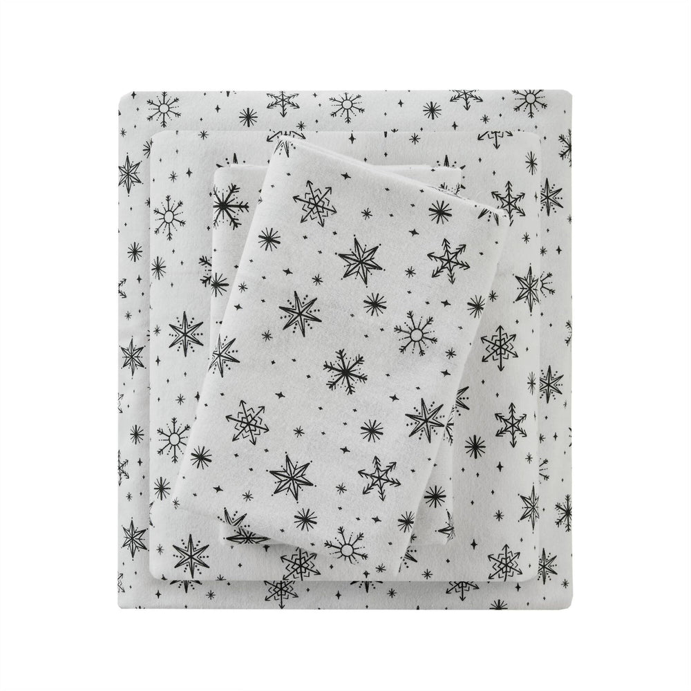 4 PCS Full Sheet Set Black Snowflakes Media 15