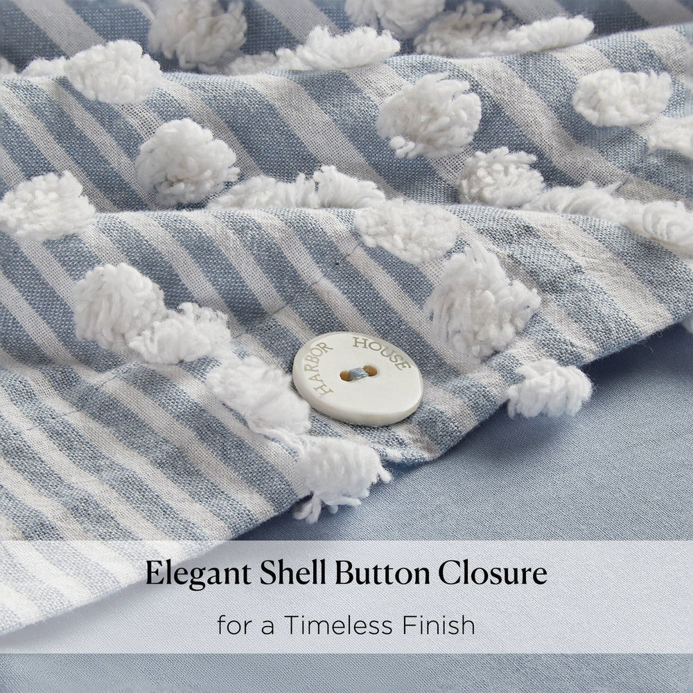 3- Piece Full/Queen Cotton Yarn Dyed Duvet Cover Set Media 7