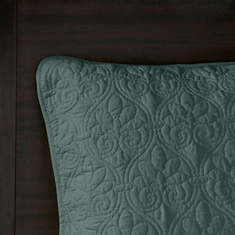 3 Piece Reversible Quilt Set Balsam Green Full/Queen Media 10