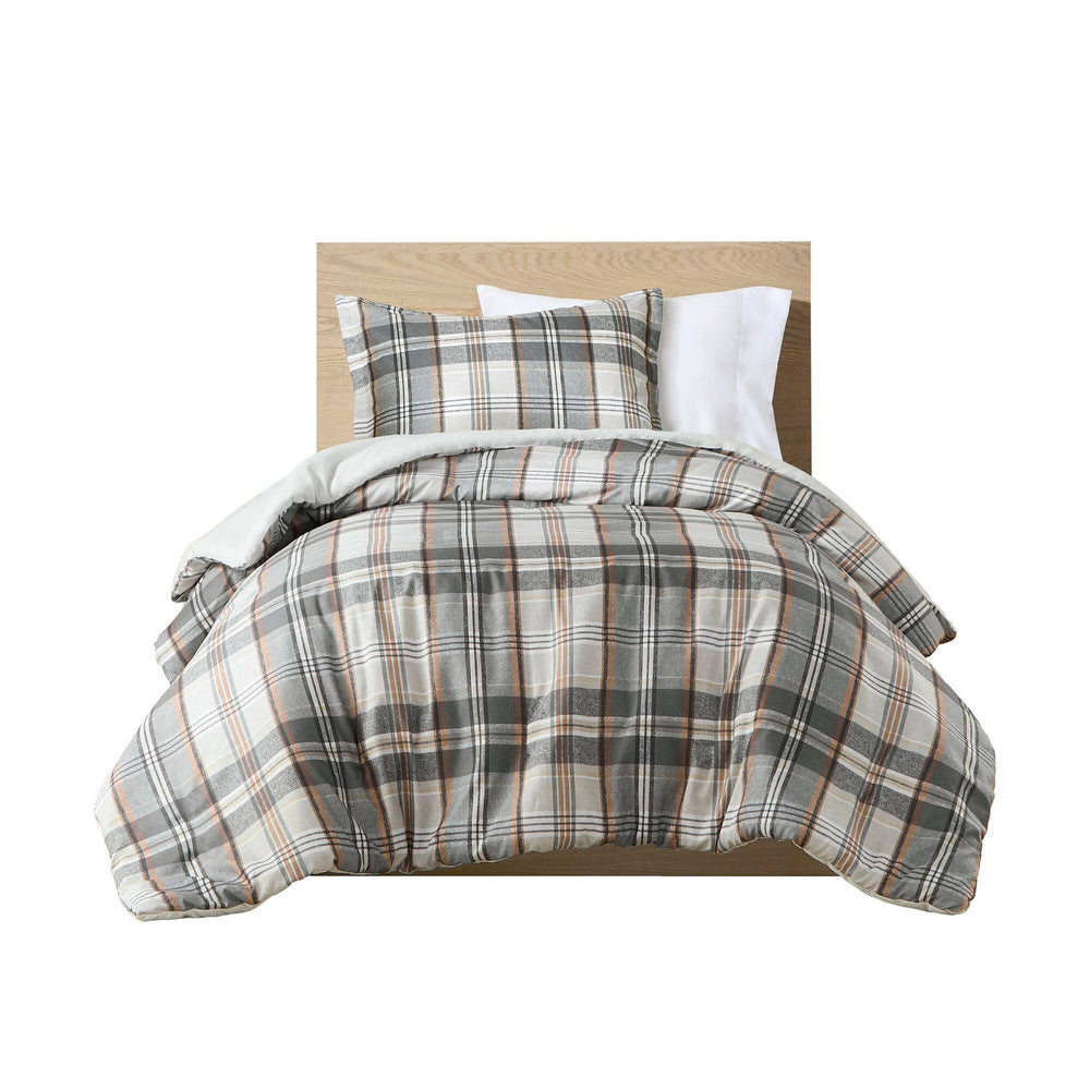 Plaid Duvet Cover Set Twin/Twin XL Media 13