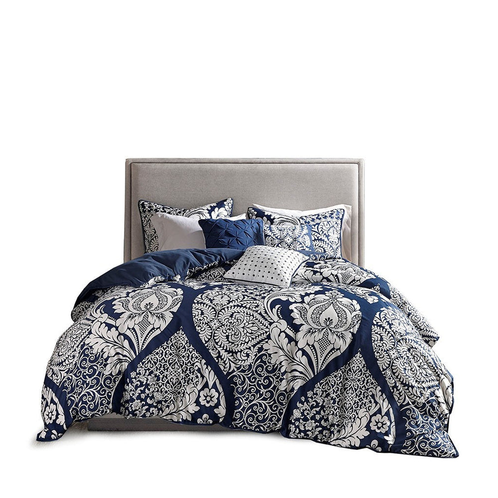 King/Cal King 6 Piece Printed Duvet Cover Set Media 2