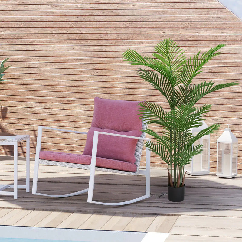 Artificial Areca Palm Plant 160cm Tall Faux Tropical Dypsis Lutescens Tree Green Plastic Indoor Outdoor Décor