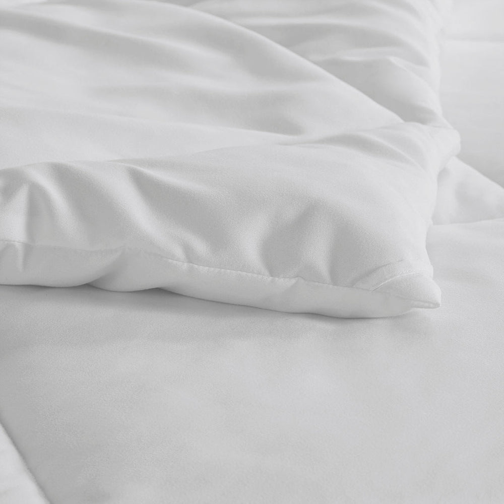 Oversized Down Alt Comforter with HeiQ Smart Temp Treatment White Full/Queen Media 10