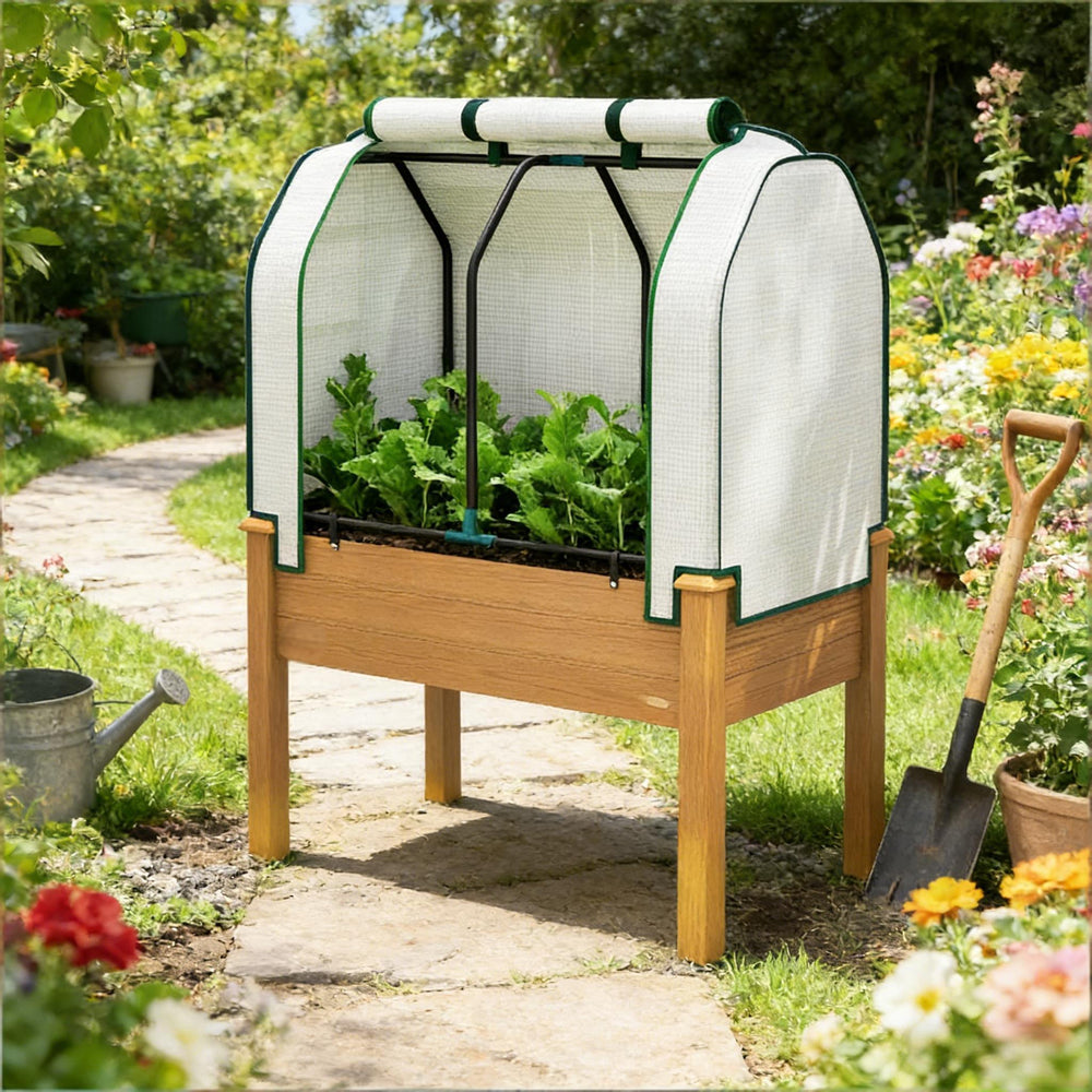 Outdoor Planter Box,Raised Garden Bed Media 1