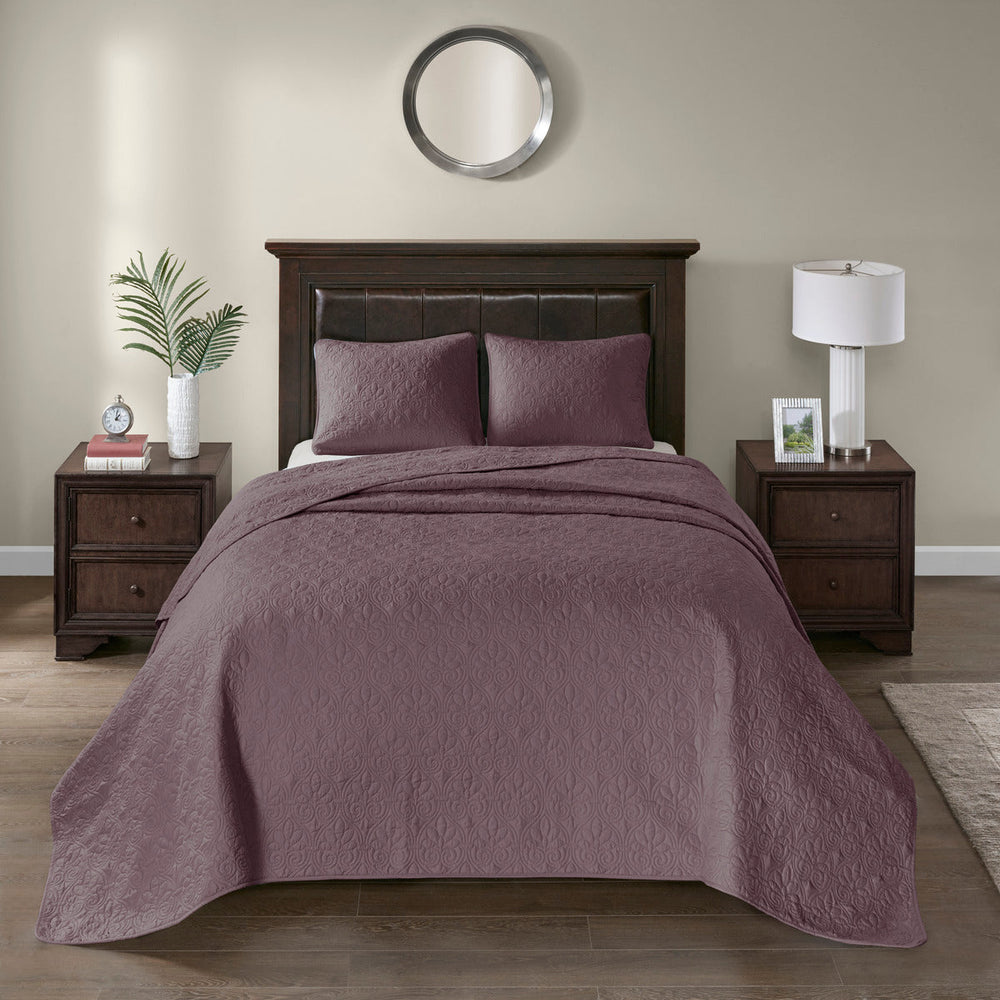 Reversible Quilt Set Purple Full/Queen Media 4