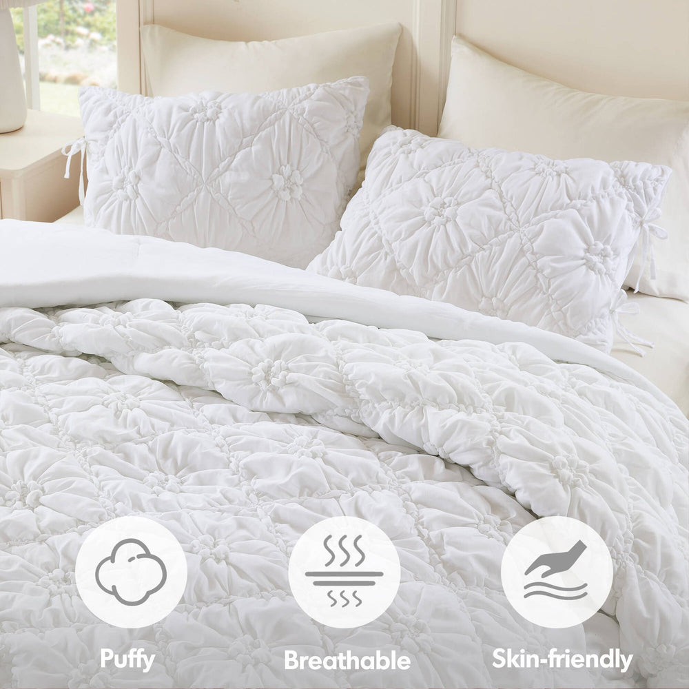 3PCS Full/Queen Comforter Set Media 8