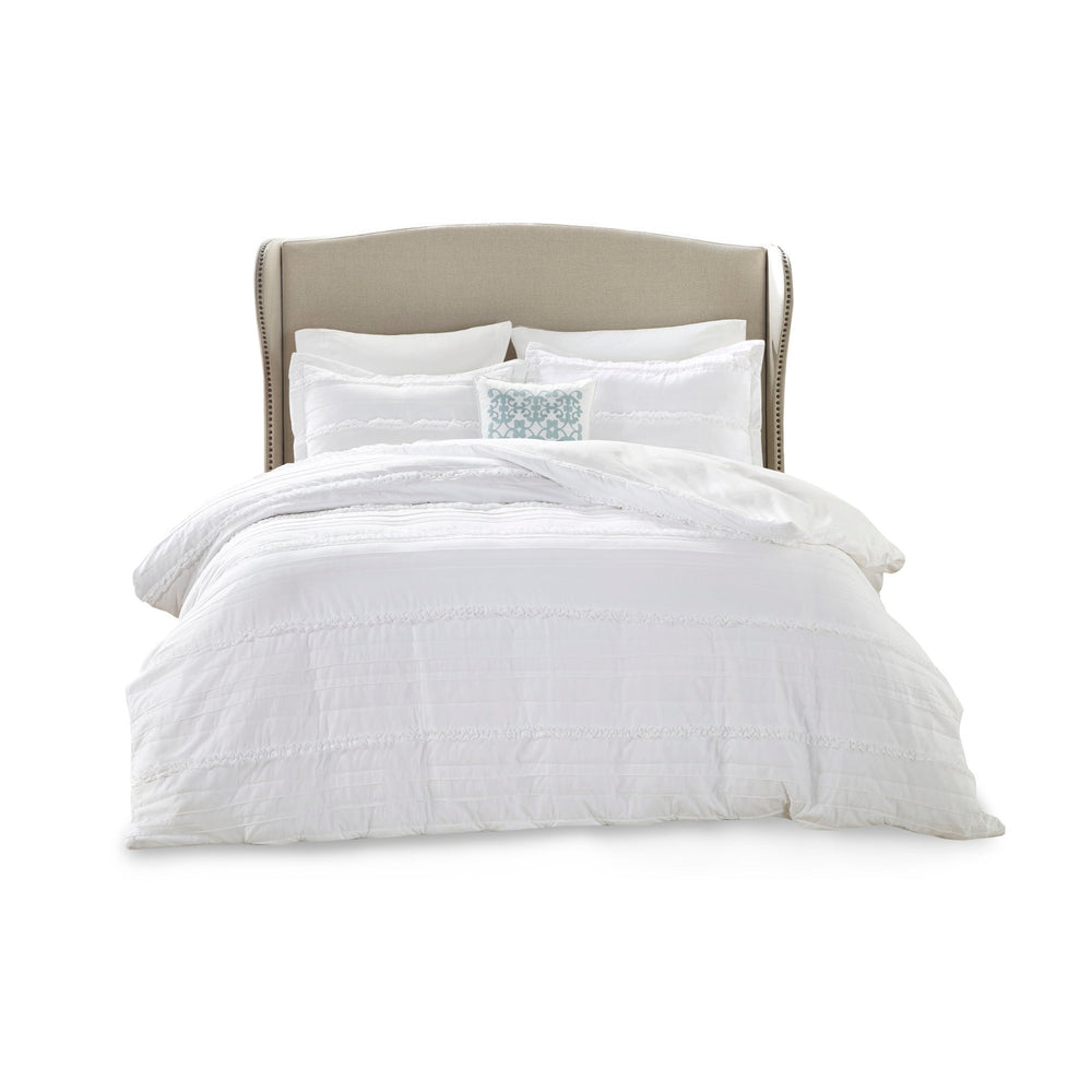 Full/Queen 4 Piece Microfiber 2-in-1 Duvet Set Media 4