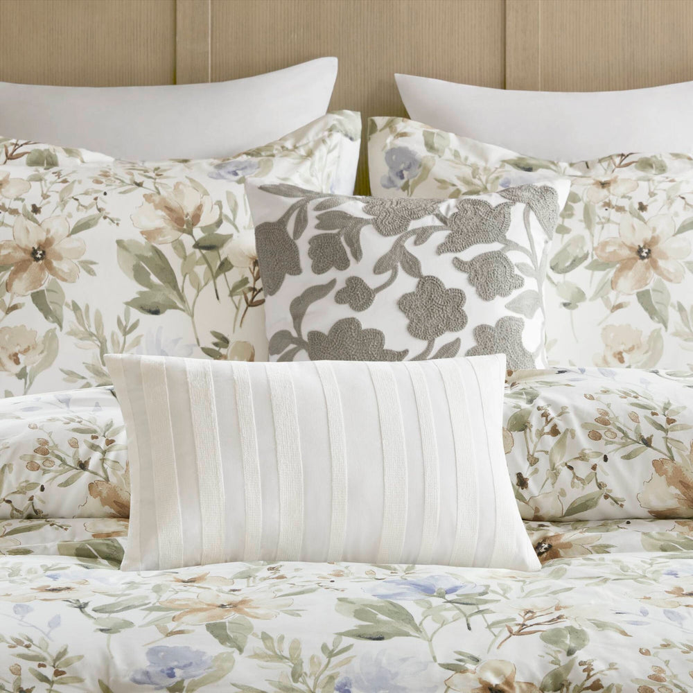 6PCS Cal King Cotton Sateen Print Oversized Comforter Set Media 10