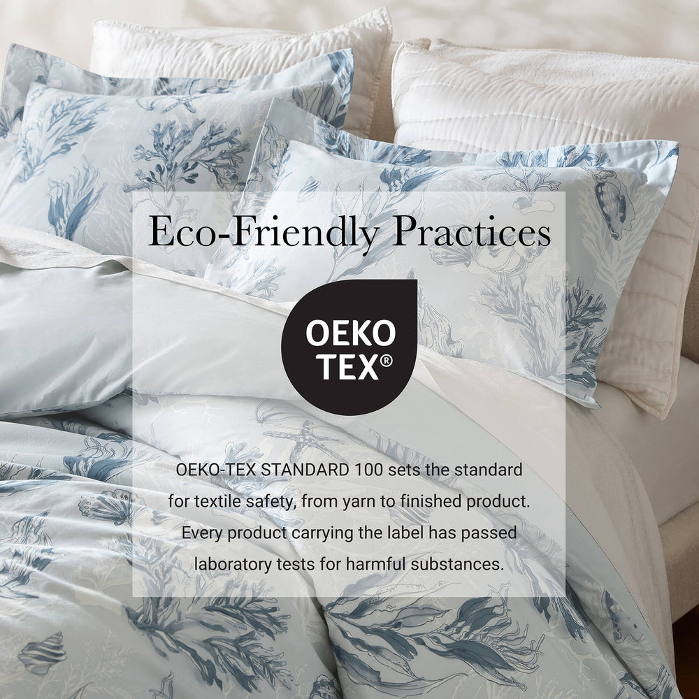3-Piece Full/Queen 100% Cotton Sateen Duvet Cover Set,Navy/Blue Media 6