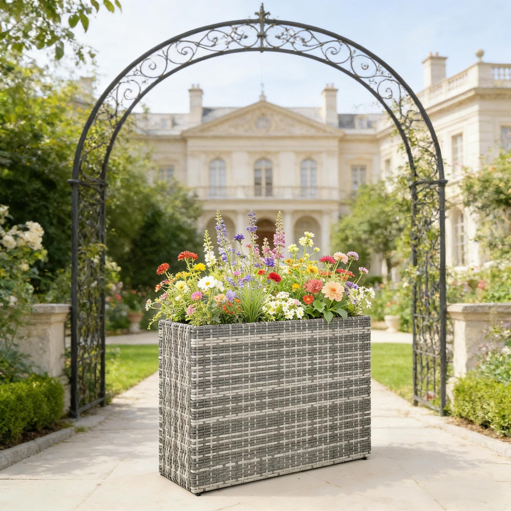Patio Elevated Planter Box,Raised Garden Bed Media 1
