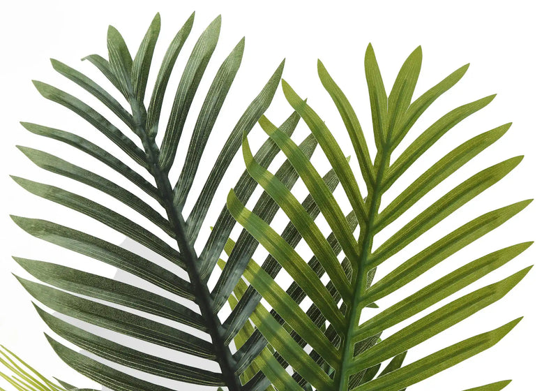 Artificial Plant, 28' Tall, Palm Tree, Indoor, Faux, Fake, Floor, Greenery, Potted, Real Touch, Decorative, Green Leaves, White Pot