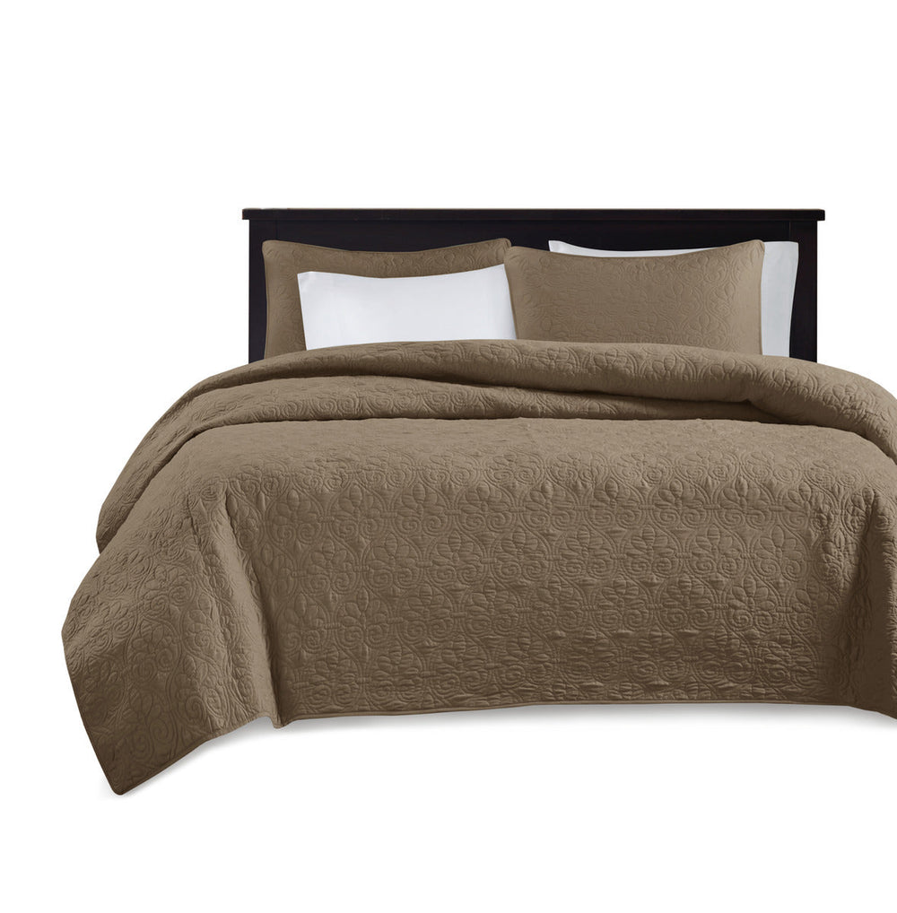 Reversible Quilt Set Mocha Full/Queen Media 5