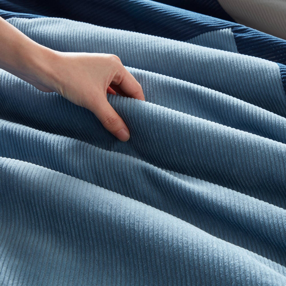 3 Pieces Full/Queen Comforter Set,Blue Media 15