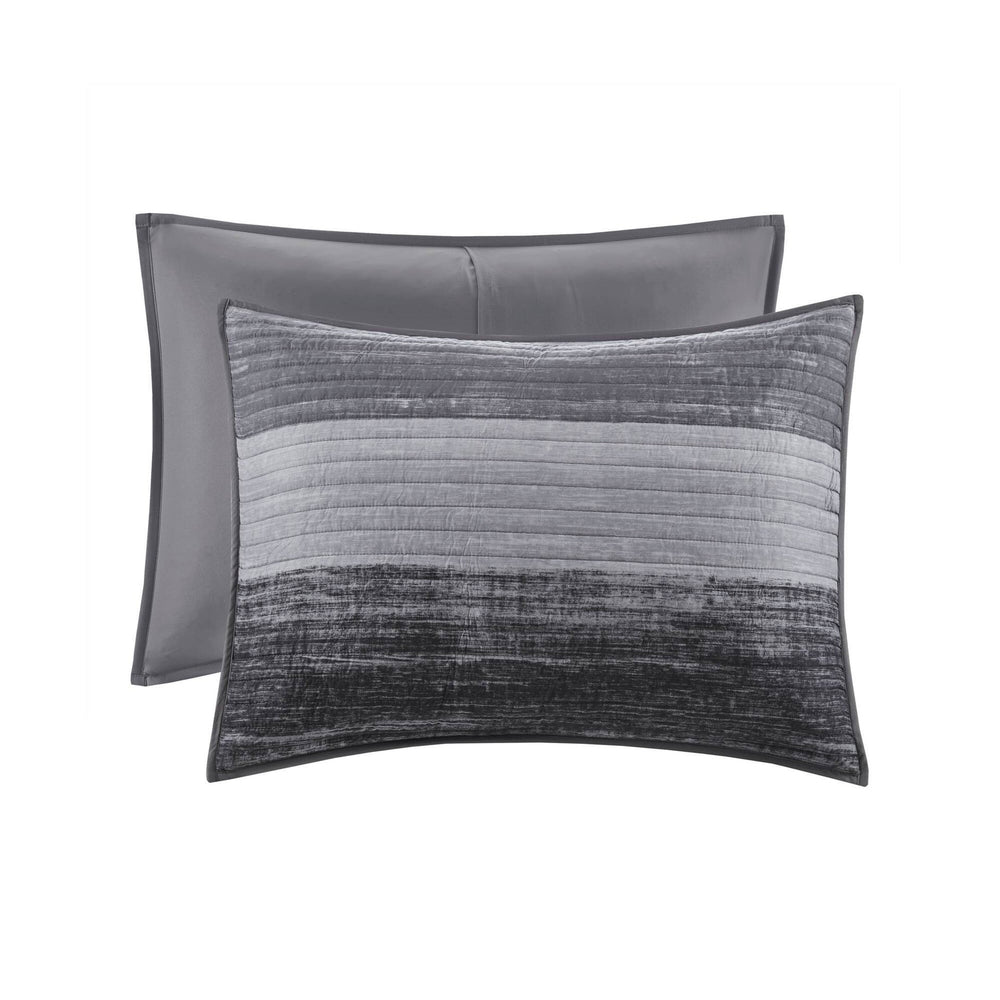 6-Piece Twin 6 Piece Quilt Set with Cotton Bed Sheets,Black Media 5